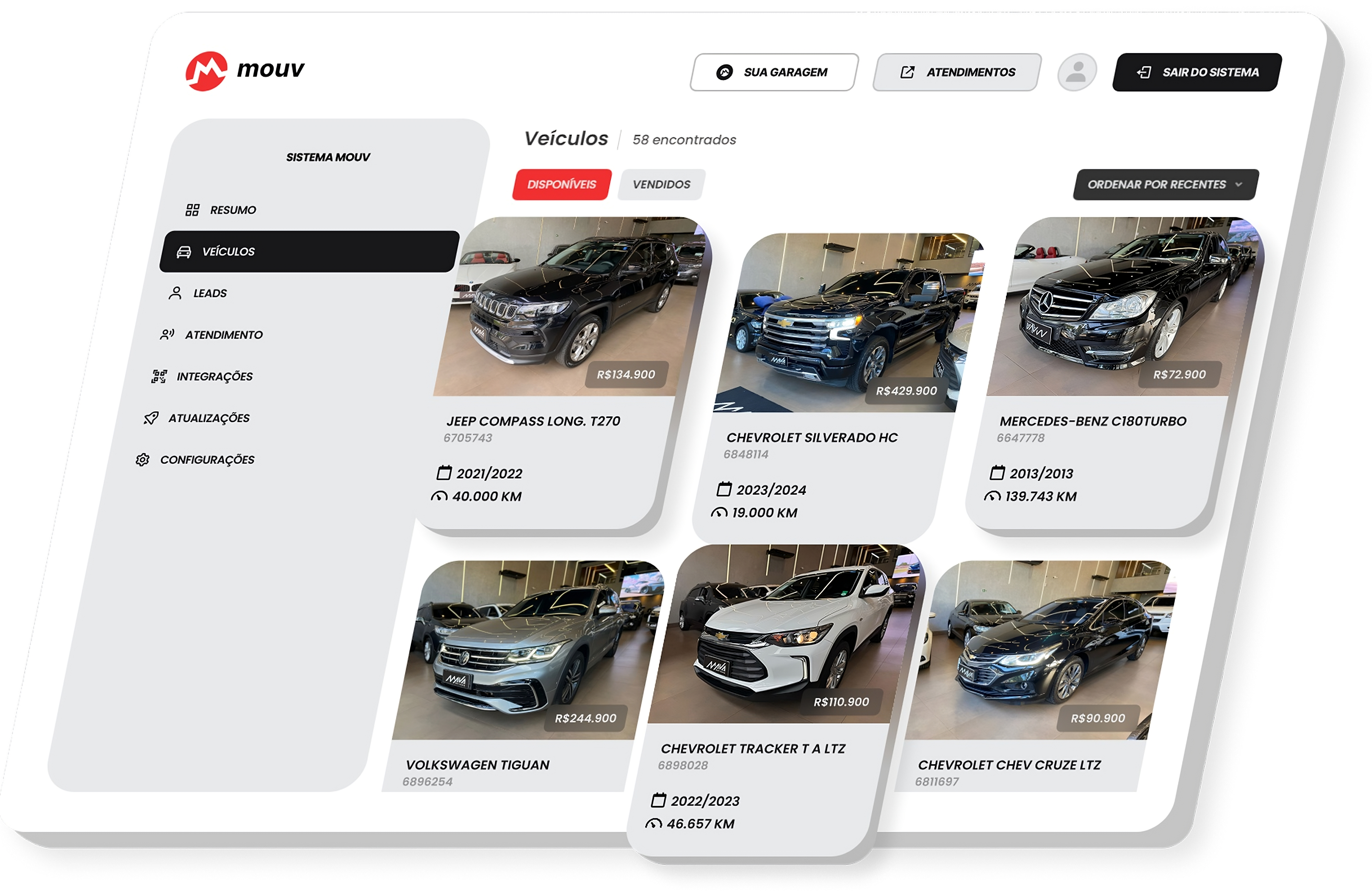 Mouv - Plataforma de Automação e Gestão para Garagens e Revendas de Veículos